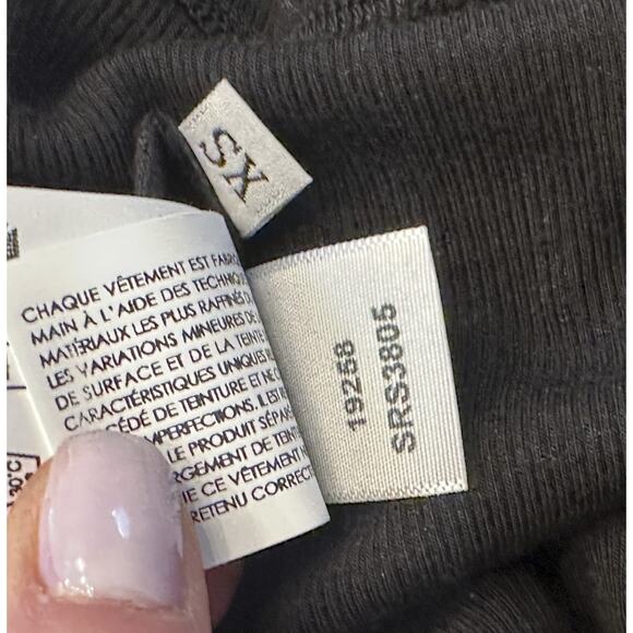 Enza Costa Women's Black Silk Knit Angled One Shoulder Top Blouse XS - Picture 6 of 6